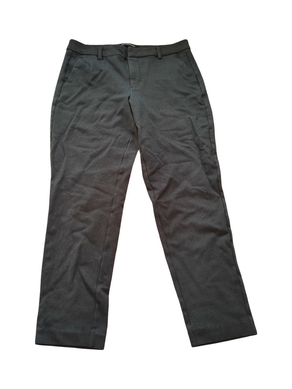 Liverpool Women's Dark Gray Textured Trousers
